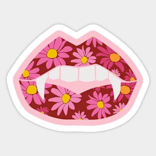 Vampire flower. Sticker